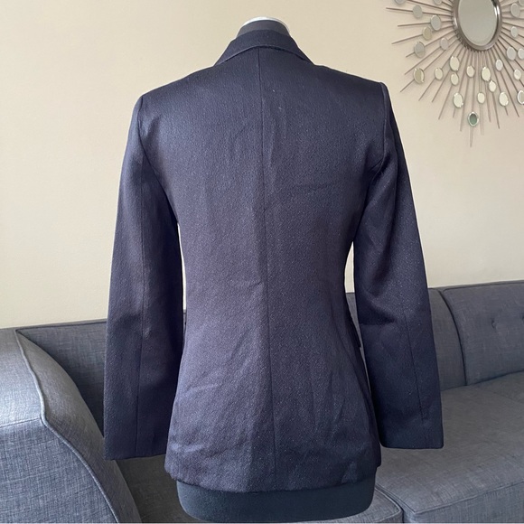 TOPSHOP BLACK GLITTER BLAZER - Picture 9 of 9